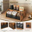 Organisateur de dosettes de café, organisateur de bar à café en bois pour comptoir, support à dosettes polyvalent avec séparateurs, porte-sirop, tasses, sachets de thé, assemblage facile