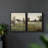 Vintage  Landscape IX  -Framed Giclee Print - Set of 2-282217318-282217317