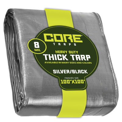 8 Mil Heavy Duty Polyethylene Tarp, Waterproof, UV Resistant