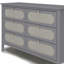 Arthen Rattan 6 Drawer Chest of Drawer-115334815
