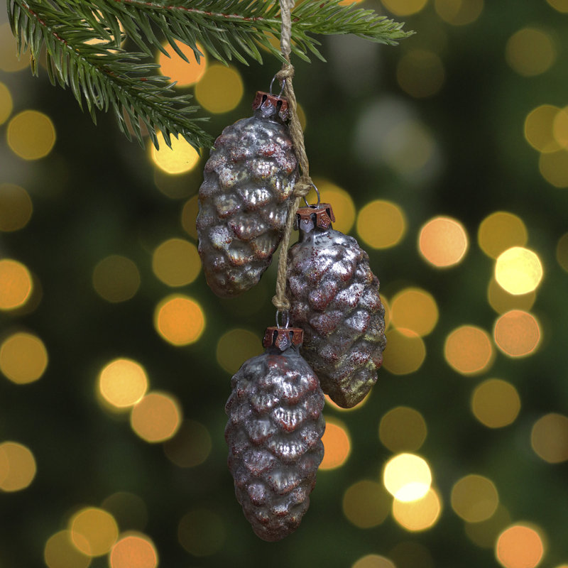 Ornement de Noël en verre 7 po