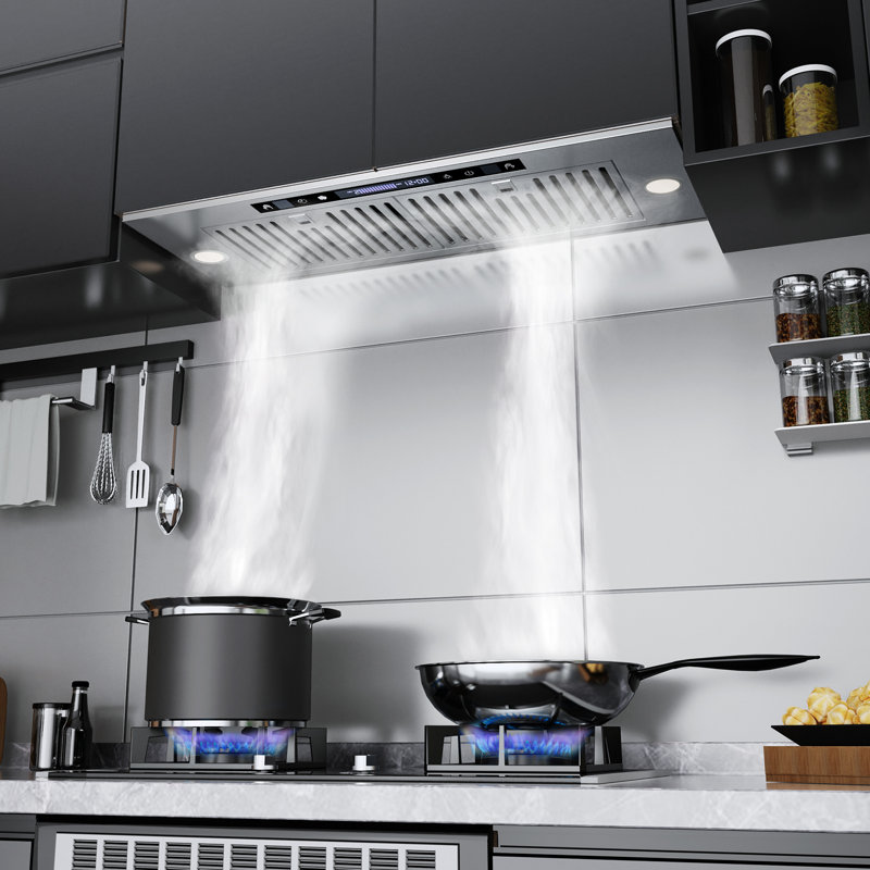 Hotte intégrée en acier inoxydable 35 pouces 900 CFM