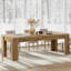 Table de salle à manger généreuse, table de cuisine, bureau à domicile (table seulement)