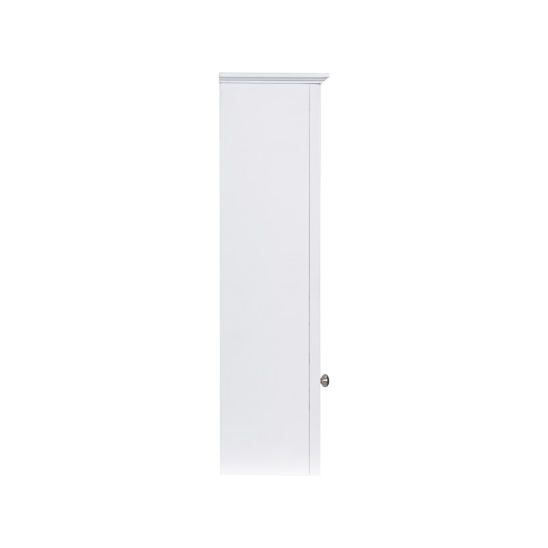 Armoire de salle de bain murale avec miroir, Blanc
