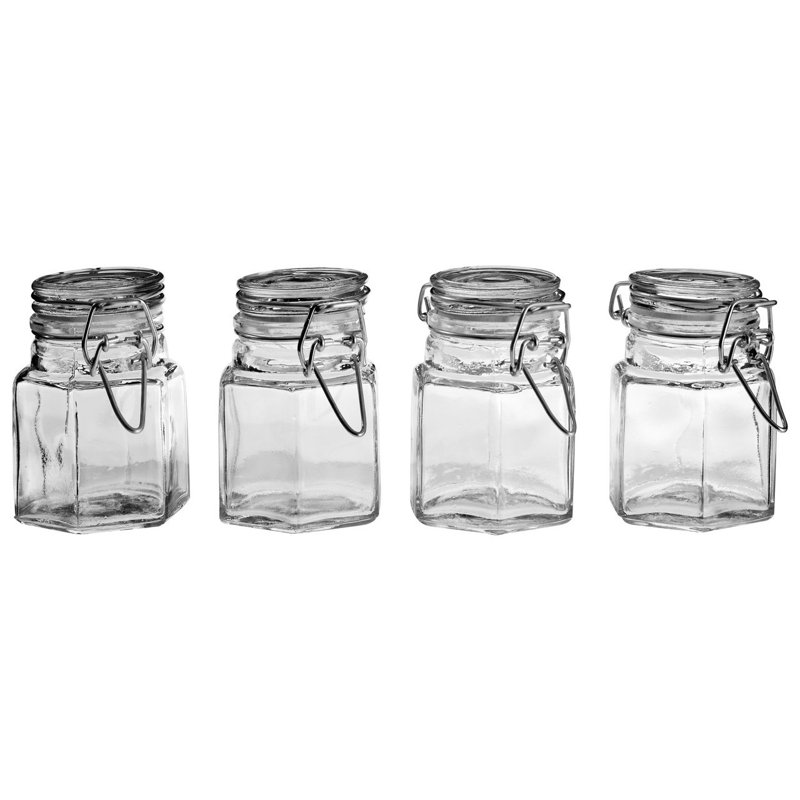 Glass Jar - Set of 4