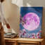 Toile Une scène de rêve avec de délicates branches de cerisiers en fleurs ornées de fleurs roses tendres sur fond de toile rose lumineuse-719245245