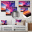 Seul arbre majestueux, ciel mauve, impression d'art mural-1385431348-1385431354