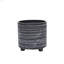 S / 2 POT DE FLEURS 6/8 ", NOIR