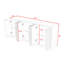 Buffet Wavy avec armoire de rangement à 6 portes, meuble télé multifonctionnel ou table de buffet pour le salon-1102098480