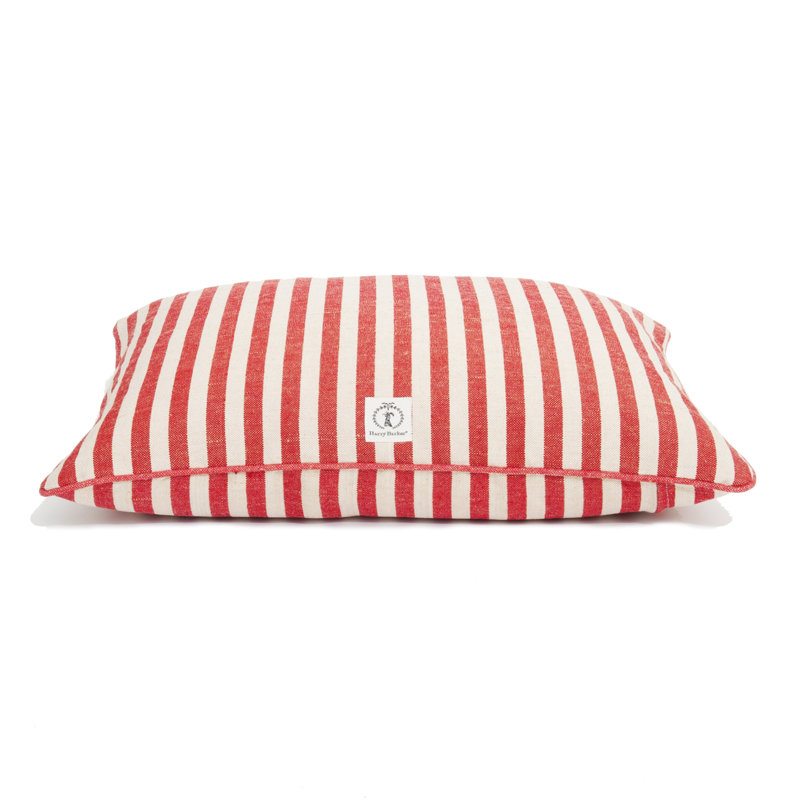 Lit pour chien Vintage, Rouge, Grand (l 46 po x P 36 po x H 5 po)