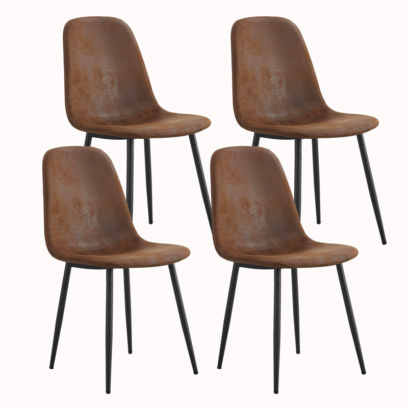 Chaise d'appoint en velours l 16,9 po, Velours brun