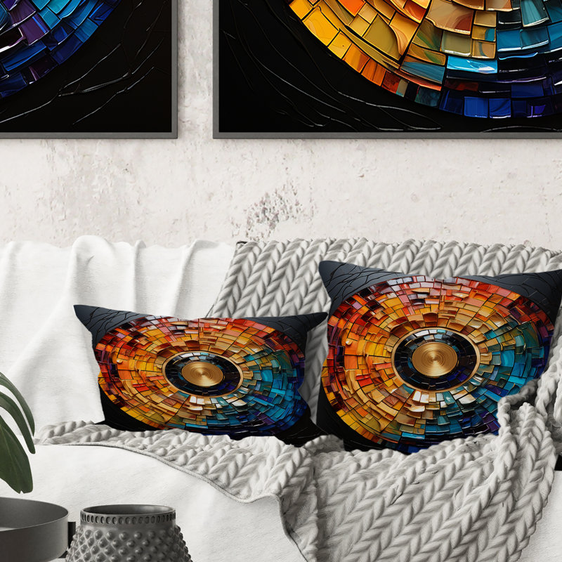 Coussin décoratif coloré