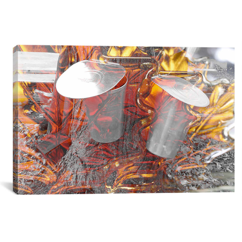 Sirop d’érable canada, impression sur toile, H 26 po x l 40 po x p 0,75 po
