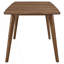 Table de salle à manger rectangulaire en noyer naturel