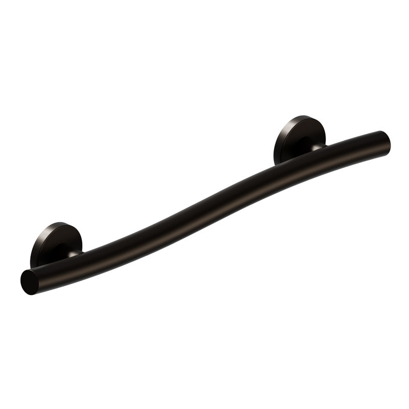 WAVE 24 in. x 1.25 in. Grab Bar, ADA Compliant for Bath and Shower Safety (500 lb. Capacity) in Oil Rubbed Bronze, 24