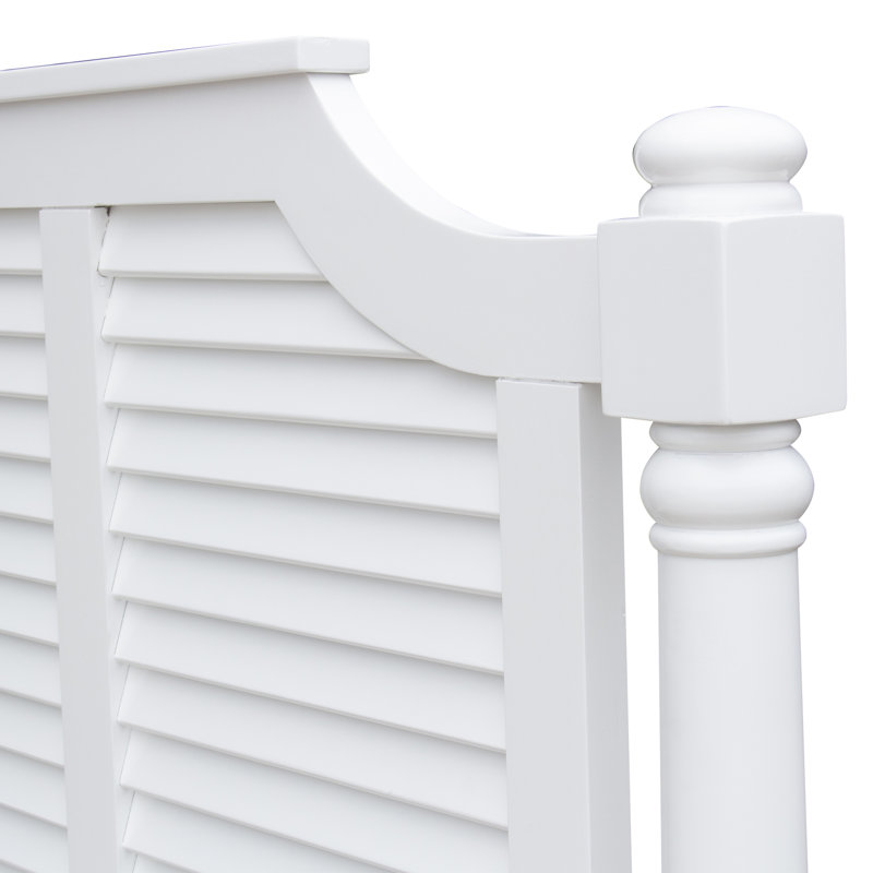 Seery Panel Bed in White, King