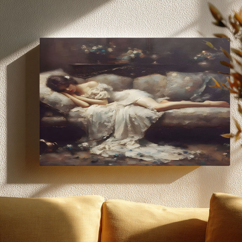 Cadre rétro tendu pour art mural rétro, 24 * 18 pouces (60 * 45 * 2cm)