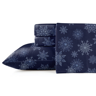 Ensemble de draps 100% coton en flanelle imprimée 175 g / m² Pointehaven