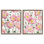«Pink Sidewalk Anemones», ensemble de 2 toiles flottantes, design par Grace Popp