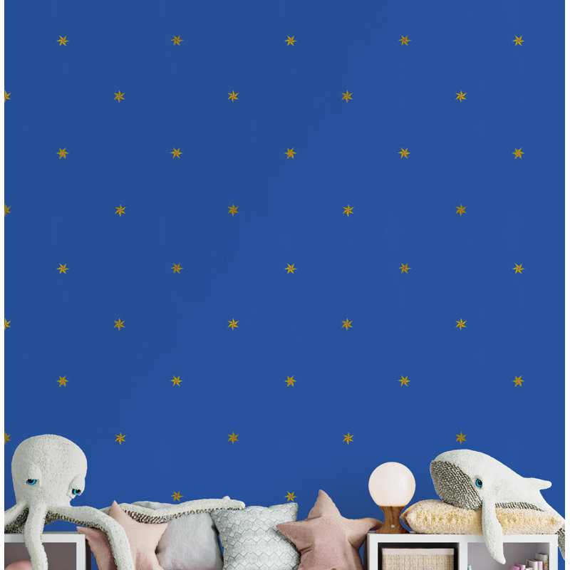 Paule Marrot Geometric Wallpaper Double Roll, Royal Blue