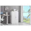 Armoire de rangement en métal à 2 portes avec portes verrouillables et tablette réglable Bergwall Steel-263588614