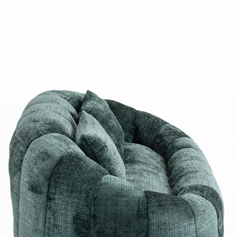 Causeuse Canny, Émeraude, H 24,8 po x l 57,06 po x P 37,4 po