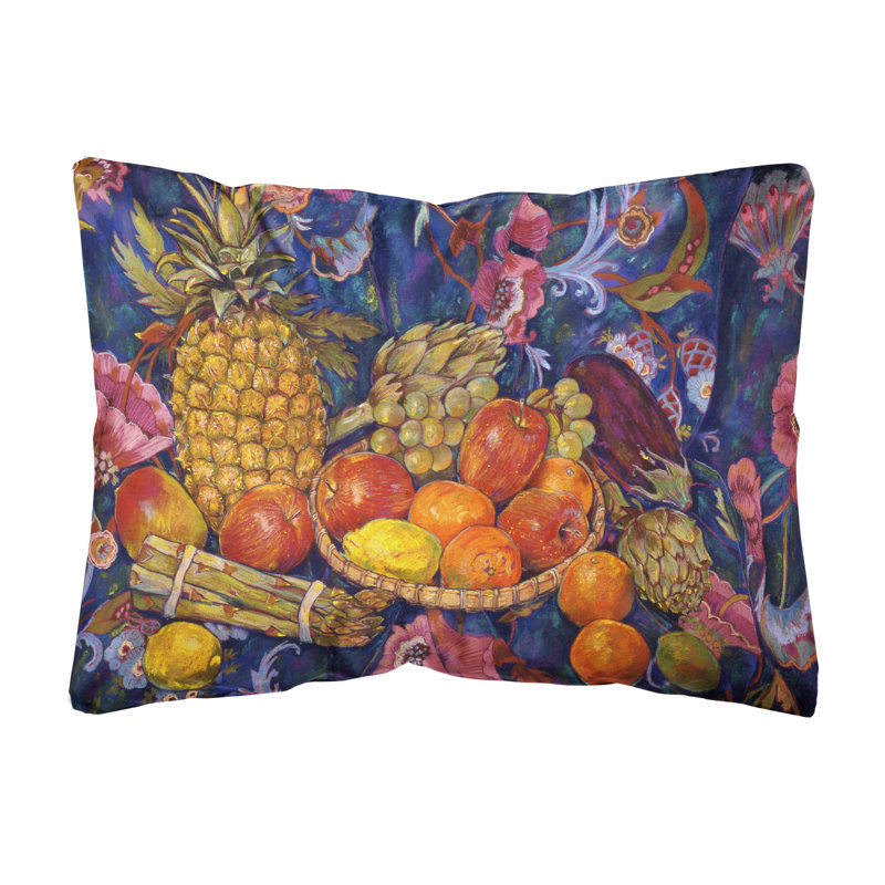  Coussin intérieur / extérieur en tissu Fruit and Légumes par Neil Drury