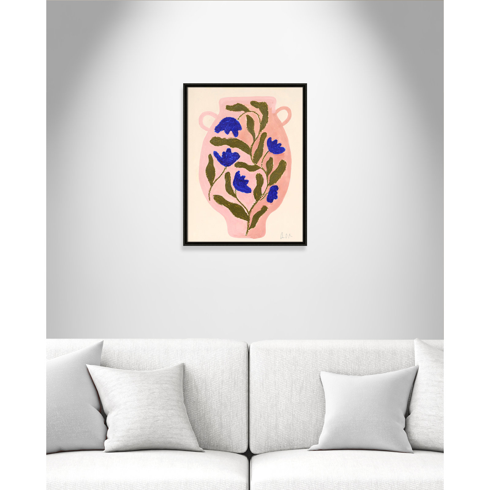 Vase No. 01 Print by Camilla Bergqvist, Espresso, 25.5" H x 19.5" W