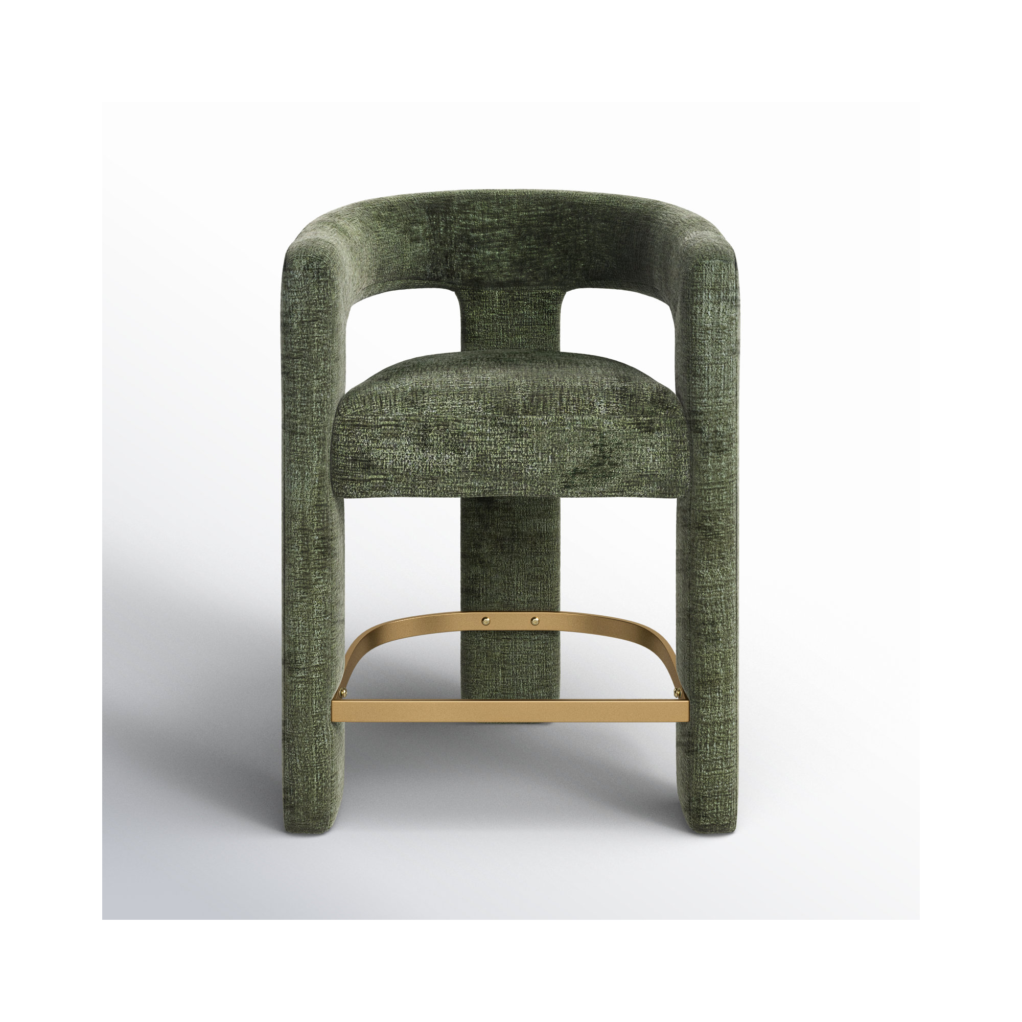 Darlington 24'' Counter Stool, Gwen Forest Microsuede