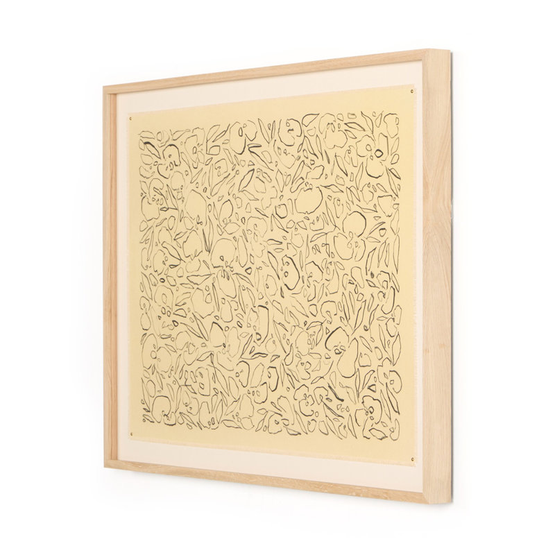 Black On Cream Glimmer Print by Laurel-Dawn Latshaw, 24" H x 18" W