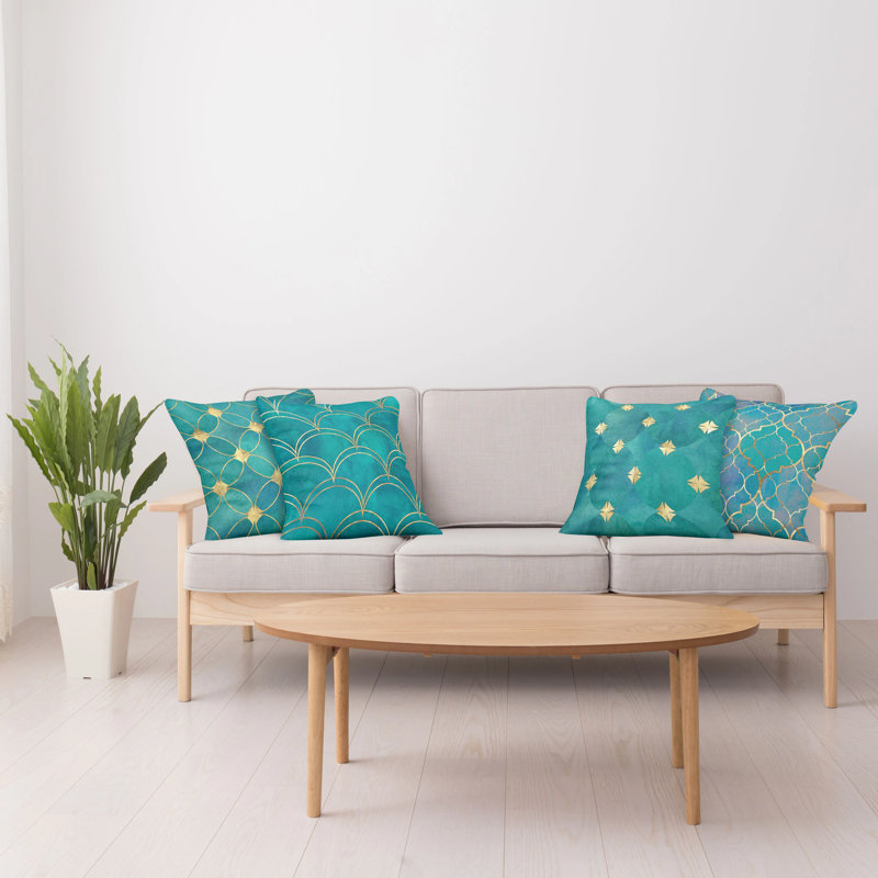 Ensemble de housse de coussin 4 pièces, 18" x 18"