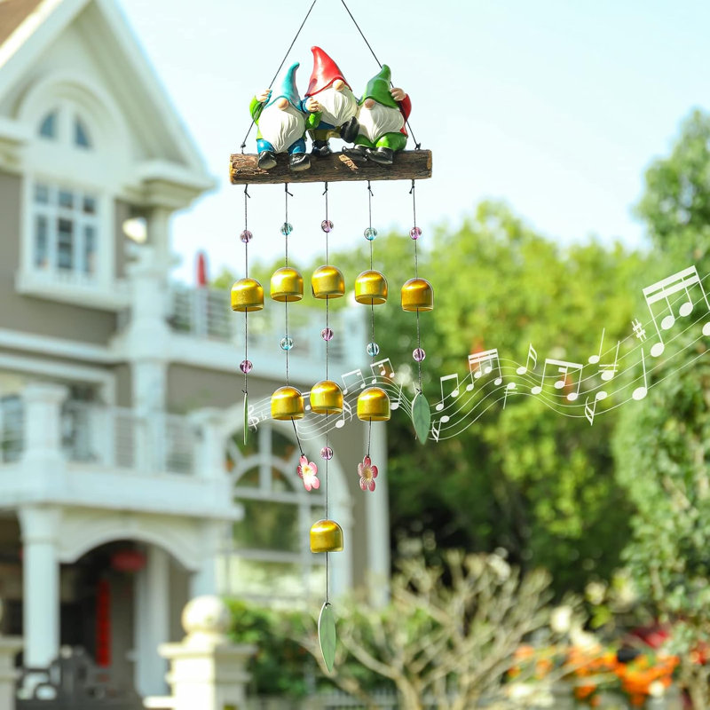 Wind Chime for Outside - 29" Gnomes Windchime Valentine's Day Gift