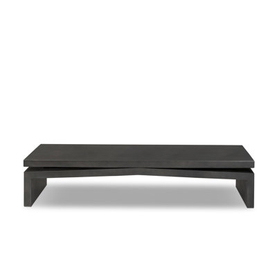 Quanette 65'' Concrete Outdoor Coffee Table