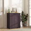 Buffet avec comptoir en bois massif, armoire de rangement de cuisine moderne, armoire à café avec 2 tiroirs, portes et tablette réglable, café