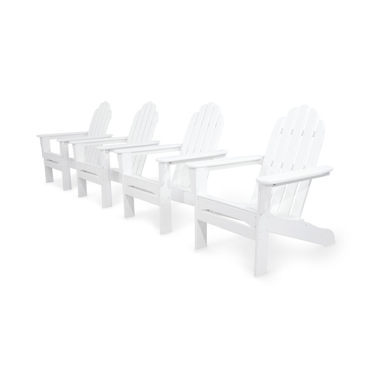 Ensemble Adirondack POLYWOOD Classics 4 pièces, Blanc