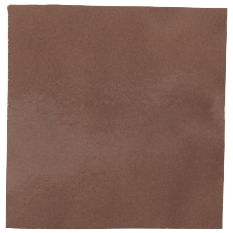 Virello 4x4 Glossy Ceramic Wall Tile, Chestnut Brown