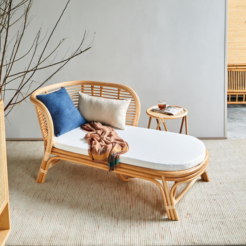 Chaise naturelle tissée à la main, Orienté à gauche (vu de face)