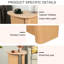 Table d'appoint fuselée en bois naturel, poids de 36,48 lb, fabrication stable et pratique avec deux pieds verticaux épais pour plus de stabilité