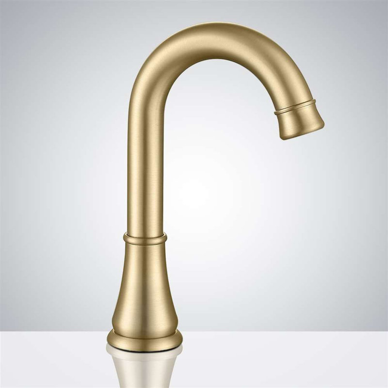 Robinet d'évier de salle de bain Fontana, Or brossé