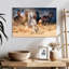 Courir sur un cheval, impression sur toile-92279665