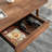 Practical coffee table paired with TV stand