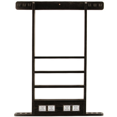 Action WRSC Deluxe 6-Pool Cue Wooden Wall Rack - Midnight