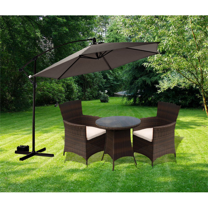 Annabel 300cm Cantilever Parasol, Grey
