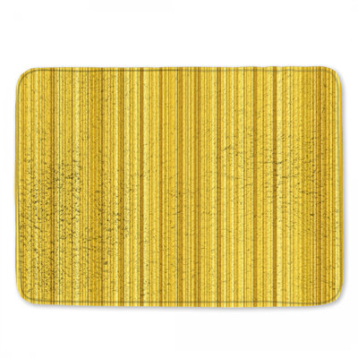 Gold Vertical Stripes Bath Mat