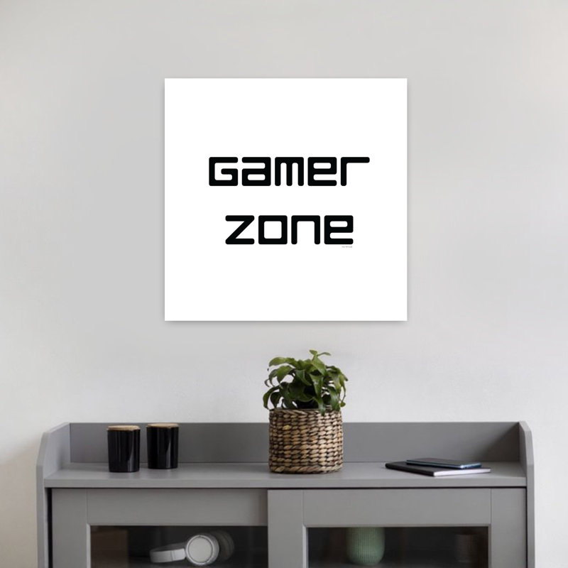 Art contemporain abstrait Gamer Zone, H 18 po x l 18 po