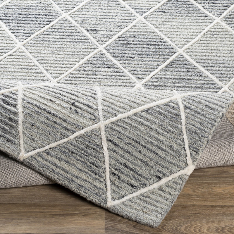 Lynden Hand Tufted Geometric Indoor Rug, Rectangle 2' x 3'
