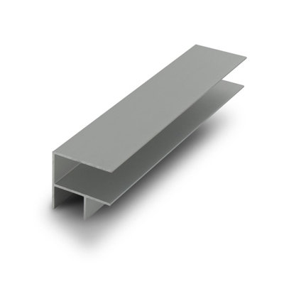 Outwater 3/4In Clear Anodized Satin Aluminum 90 Degree 2 Way Corner Channel, 12Ft Length, Cut To (4) 36In Pieces