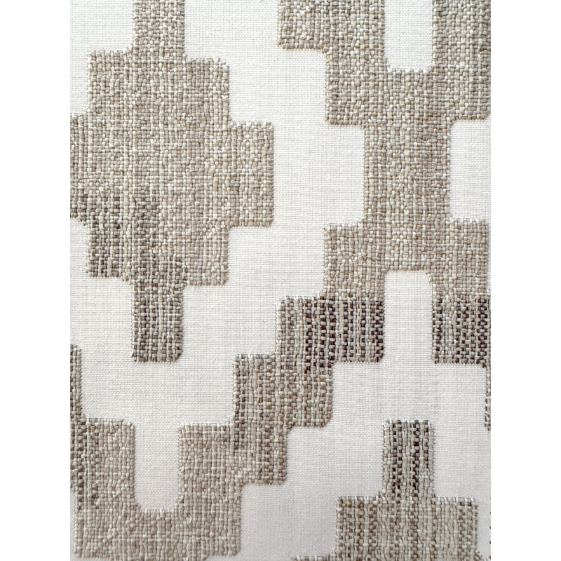 Natural Beige Terra Diamond Indoor Outdoor Pillow 24x24, Beige, Rectangle 14"H x 20"W, Pillow Cover Only - No Insert