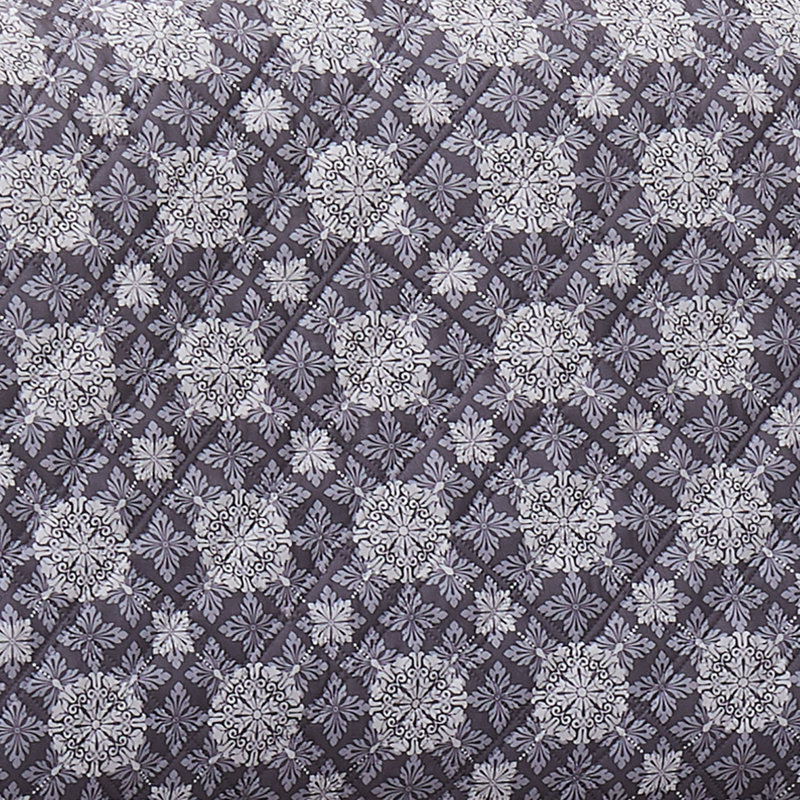 Housse pour canapé à coussins carrés/rectangulaires, Gris Mandala