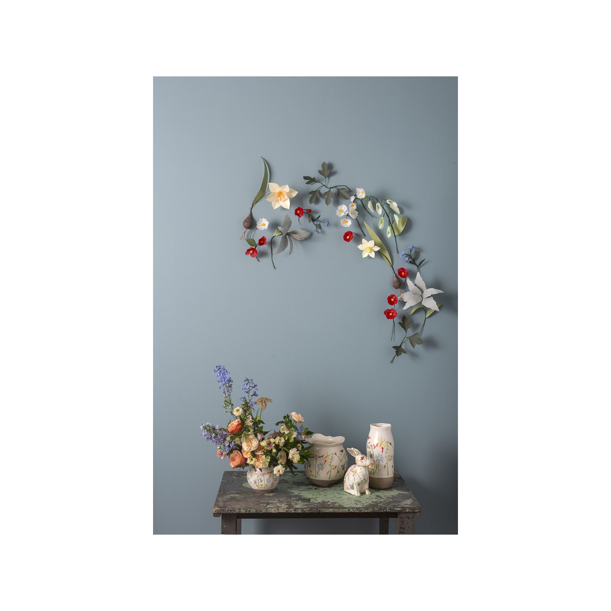 Reno Flower Fields Bunny Figurine